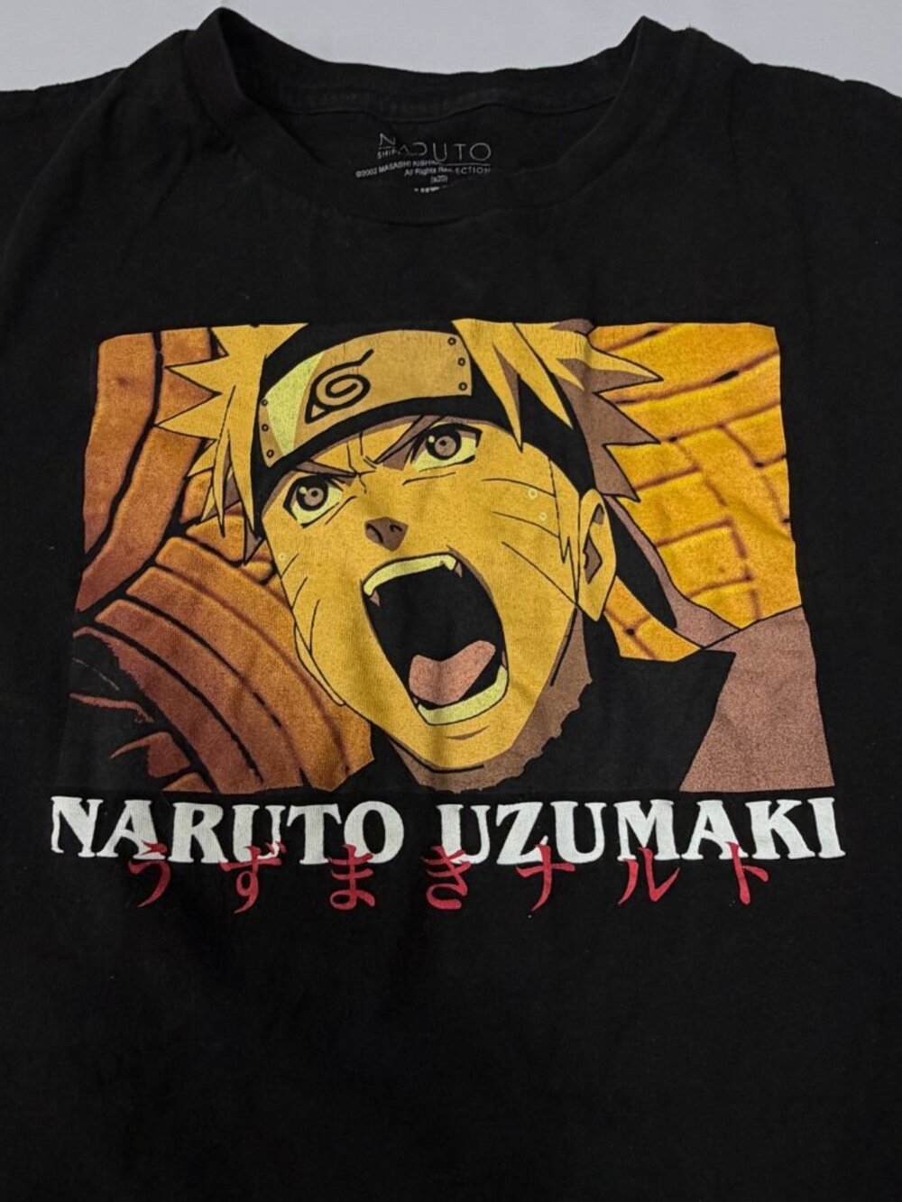 2002 Vintage Naruto Uzumaki Shippuden Collection T Shirt 3X Anime